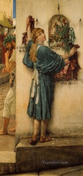  romantic - A Street Altar Romantic Sir Lawrence Alma Tadema